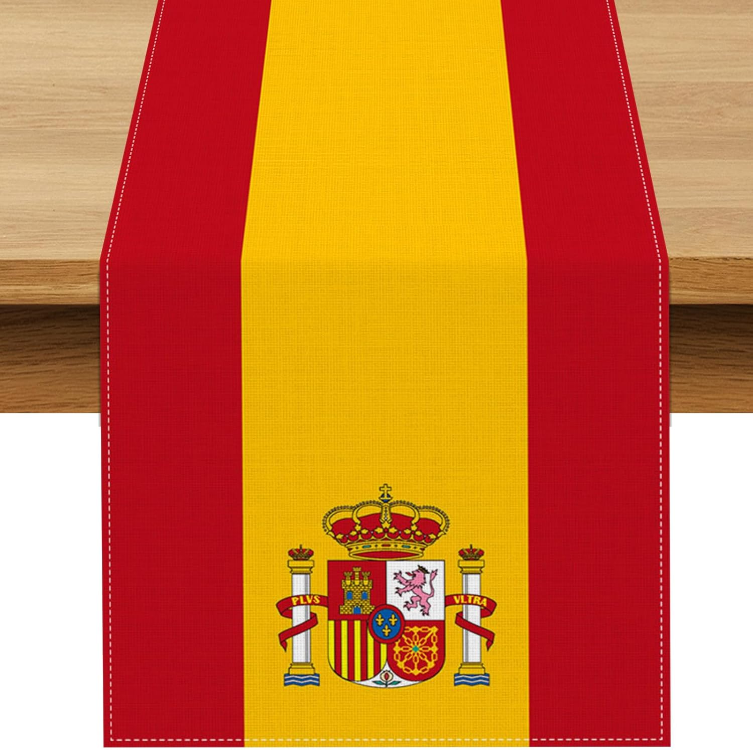 Linen Table Runner - Spain Flag Linen Table Runner Spanish