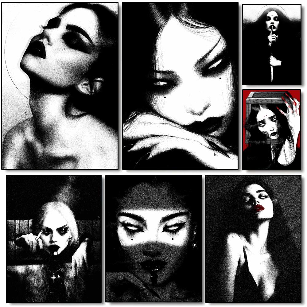 Home Decor Y2K - Dark Horror The Y2K Woman Poster