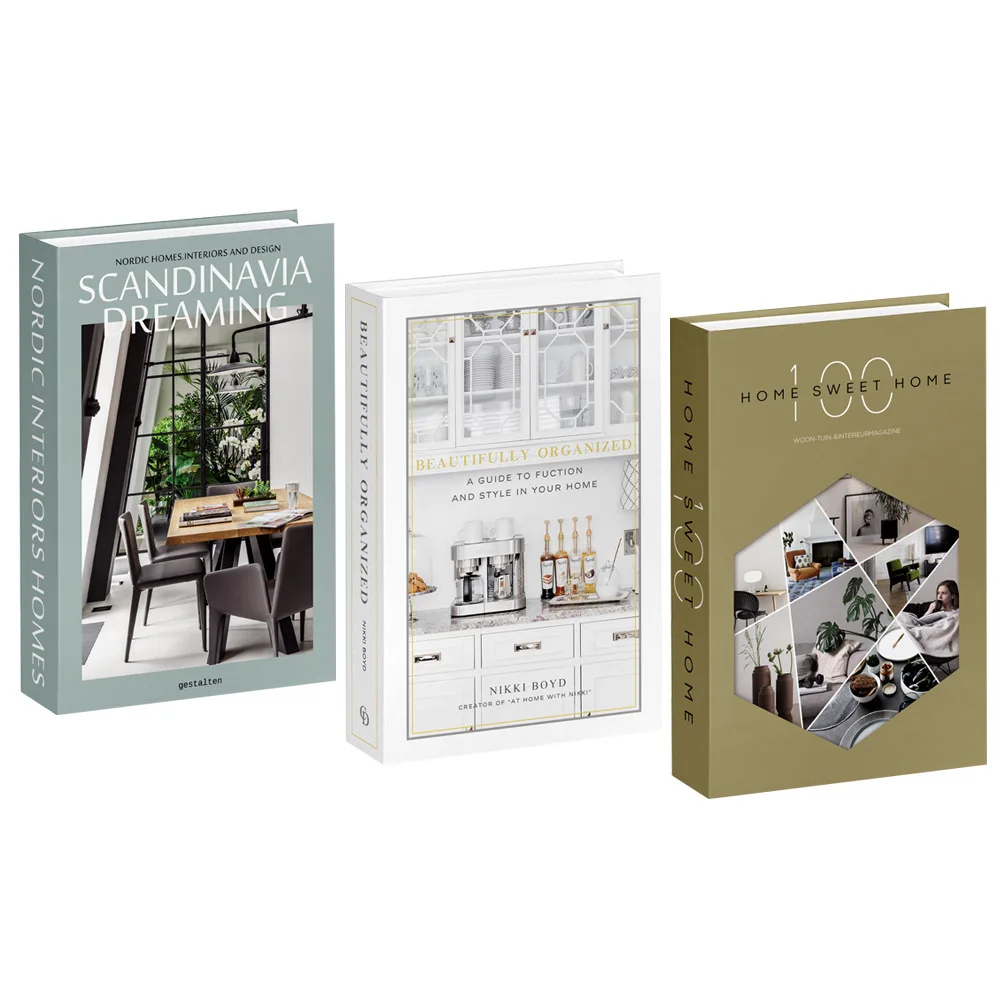 3pcs/lot Simulation Books for  - огляд і ціна Home Decor Magazine