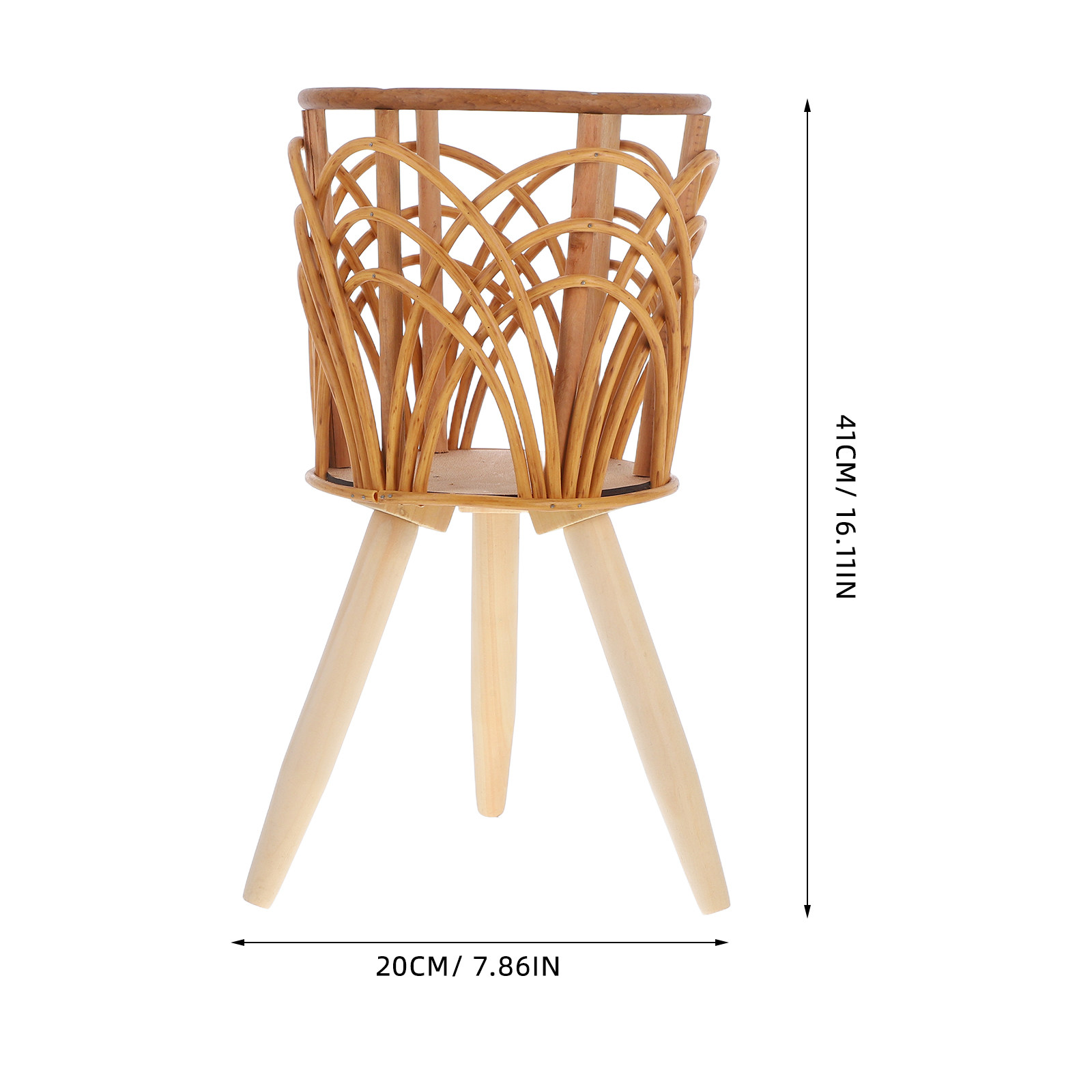 Wood Rattan Planter Basket Sta - огляд і ціна Rattan Plant Basket