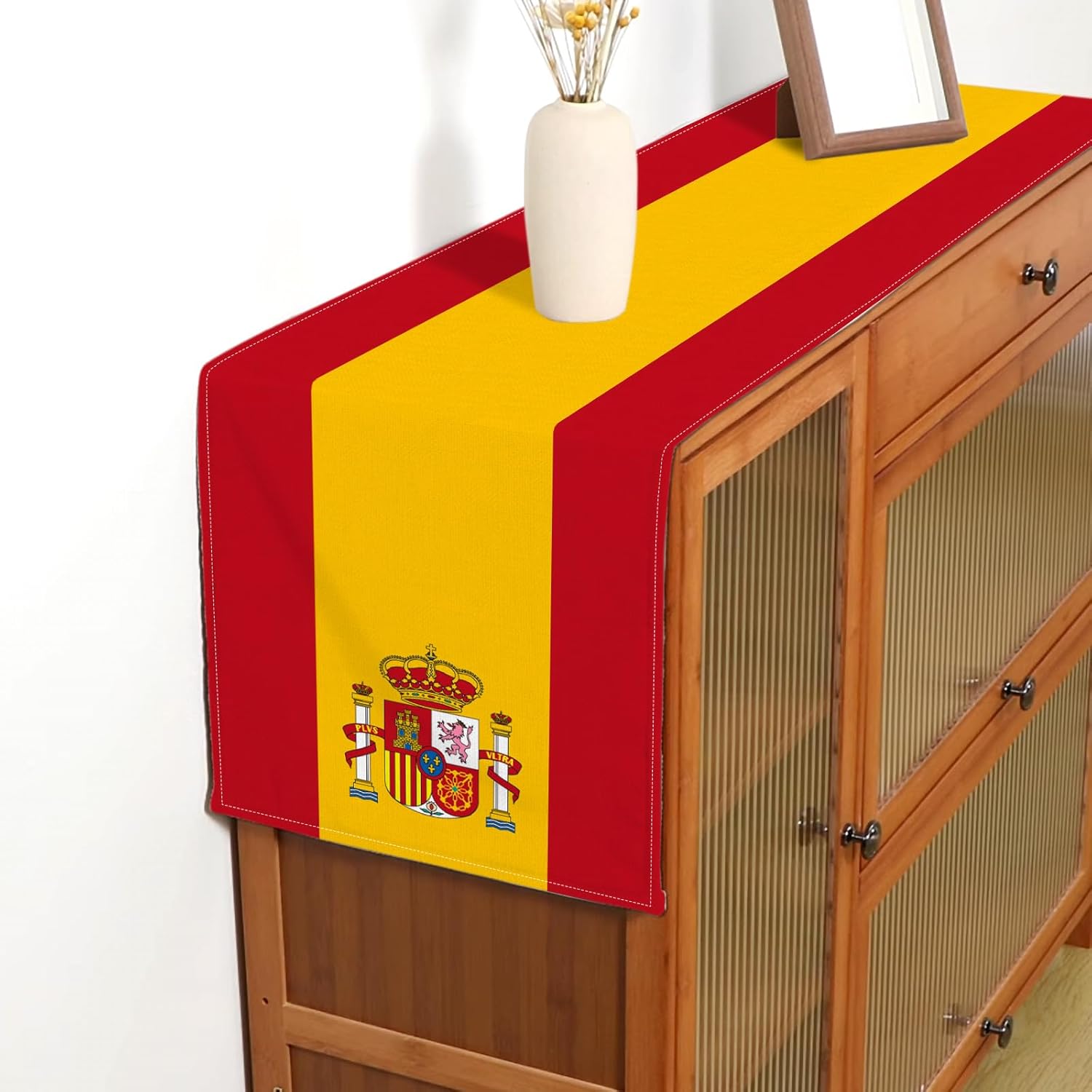 Spain Flag Linen Table Runner  - огляд і ціна Linen Table Runner