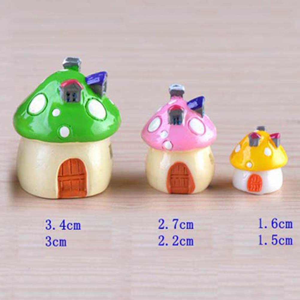 3 Sizes Mushroom House Resin  - огляд і ціна Home Decor Za