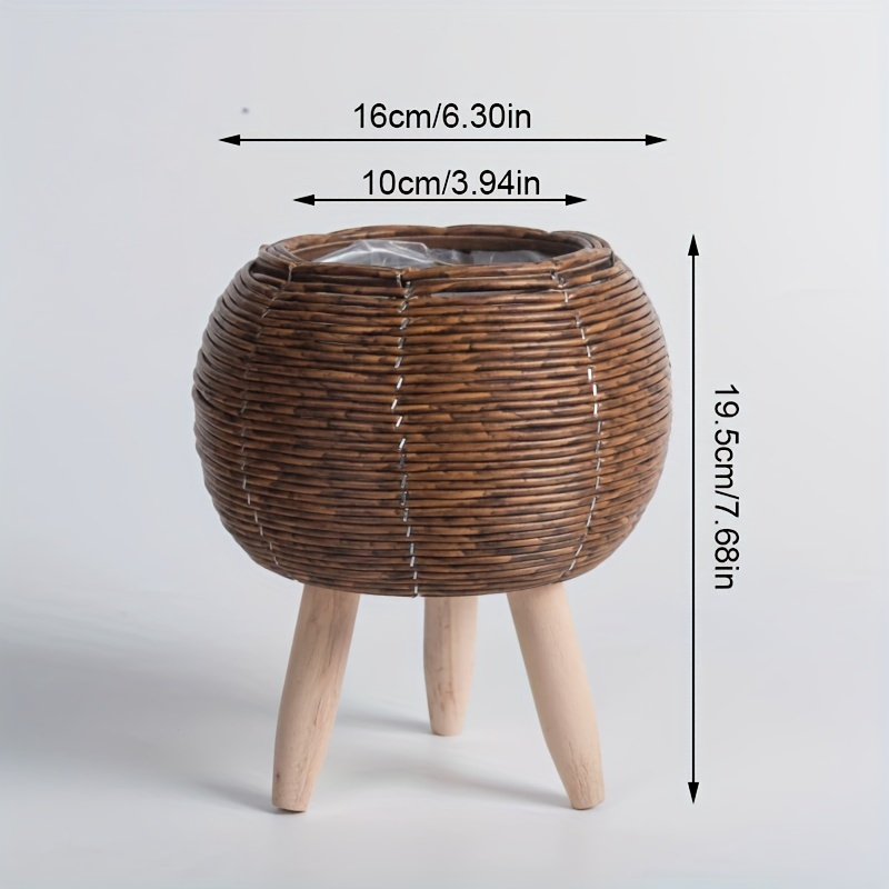 Charming Rustic Rattan Planter - огляд і ціна Rattan Plant Basket