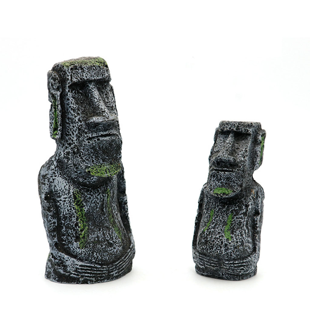 Resin Fish Tank Moai Decor Eas - огляд і ціна Home Decor Za