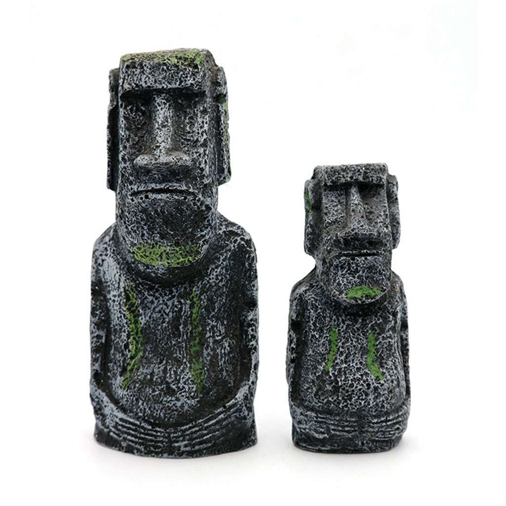 Resin Fish Tank Moai Decor Eas - огляд і ціна Home Decor Za