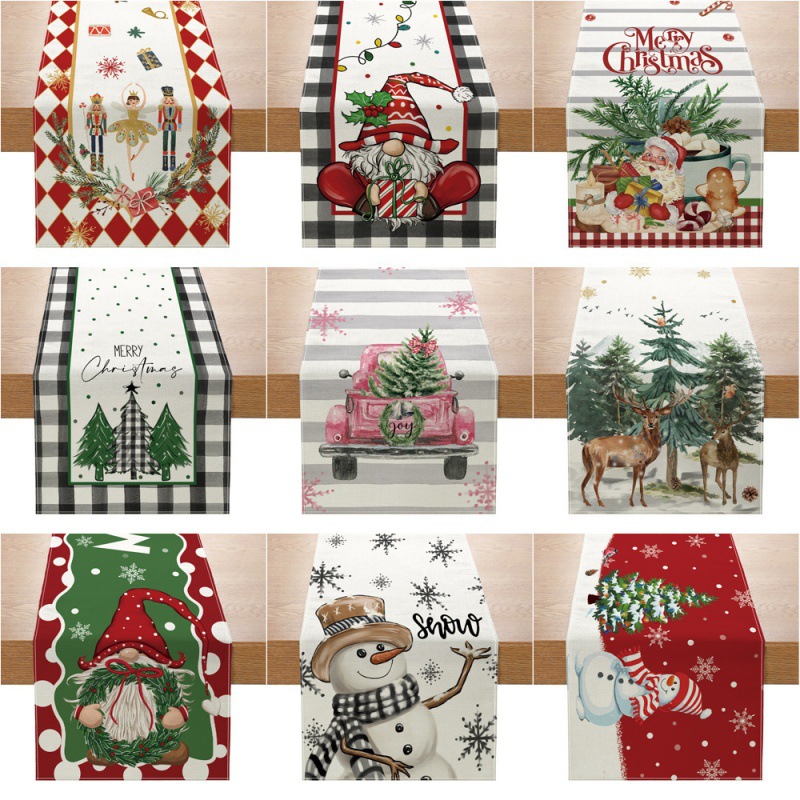 Christmas Table Runner New Xma - огляд і ціна Linen Table Runner