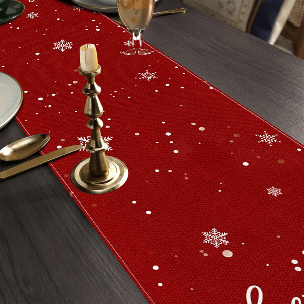 Festive Floral Christmas Table - огляд і ціна Linen Table Runner