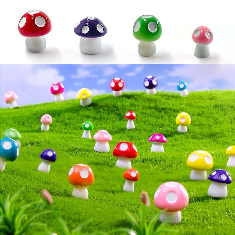 20pcs Mini Mushroom Resin Figu - огляд і ціна Home Decor Za