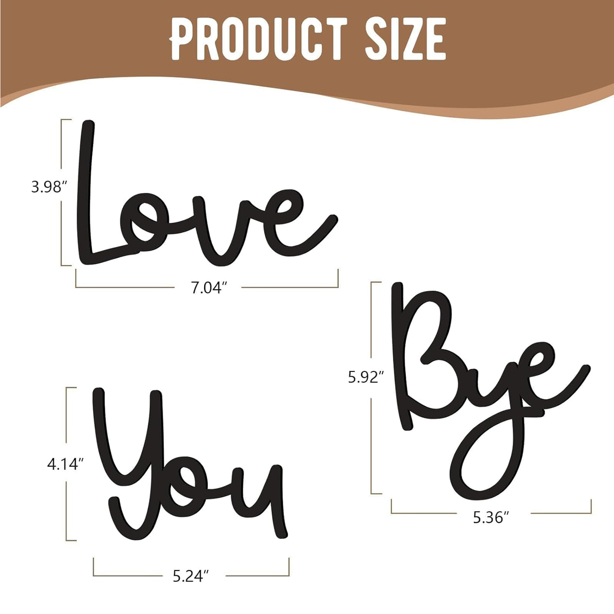 Love You Bye Wood Sign Home De - огляд і ціна Home Decor Y2K