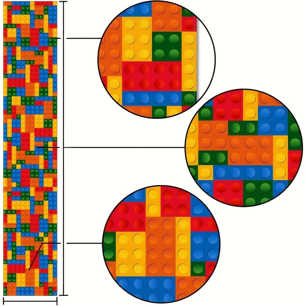 Colorful Building Blocks Table - огляд і ціна Linen Table Runner