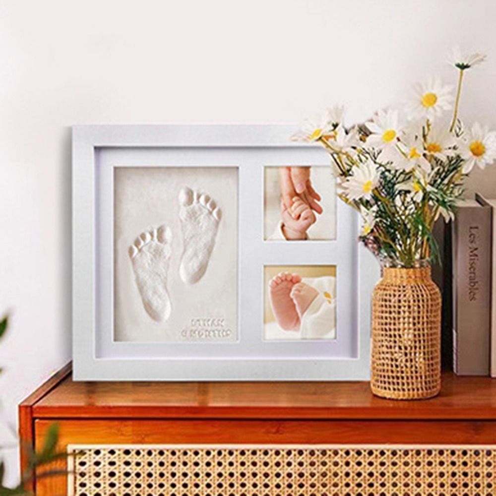 Imprint Clay Baby Hand and Foo - огляд і ціна Bamboo Photo Frame