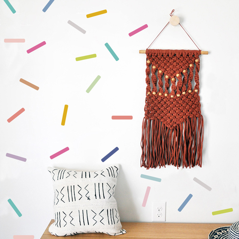 48pcs Colorful Candy Strip Wal - огляд і ціна Home Decor Indonesia