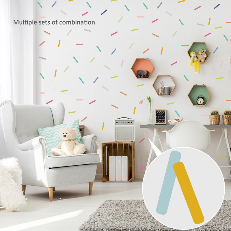 48pcs Colorful Candy Strip Wal - огляд і ціна Home Decor Indonesia