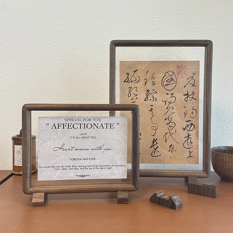 Premium Solid Black Walnut Dou - огляд і ціна Bamboo Photo Frame