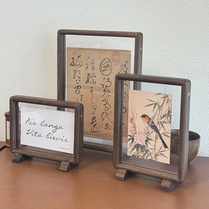 Premium Solid Black Walnut Dou - огляд і ціна Bamboo Photo Frame