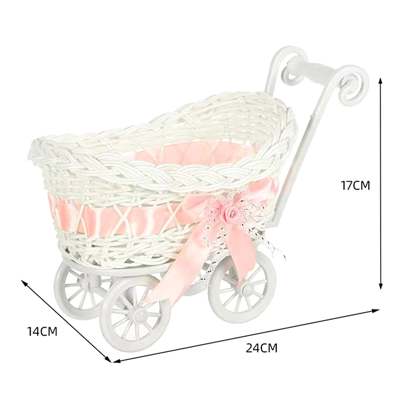 1Pcs Basket Baby Cart Stroller - огляд і ціна Rattan Plant Basket